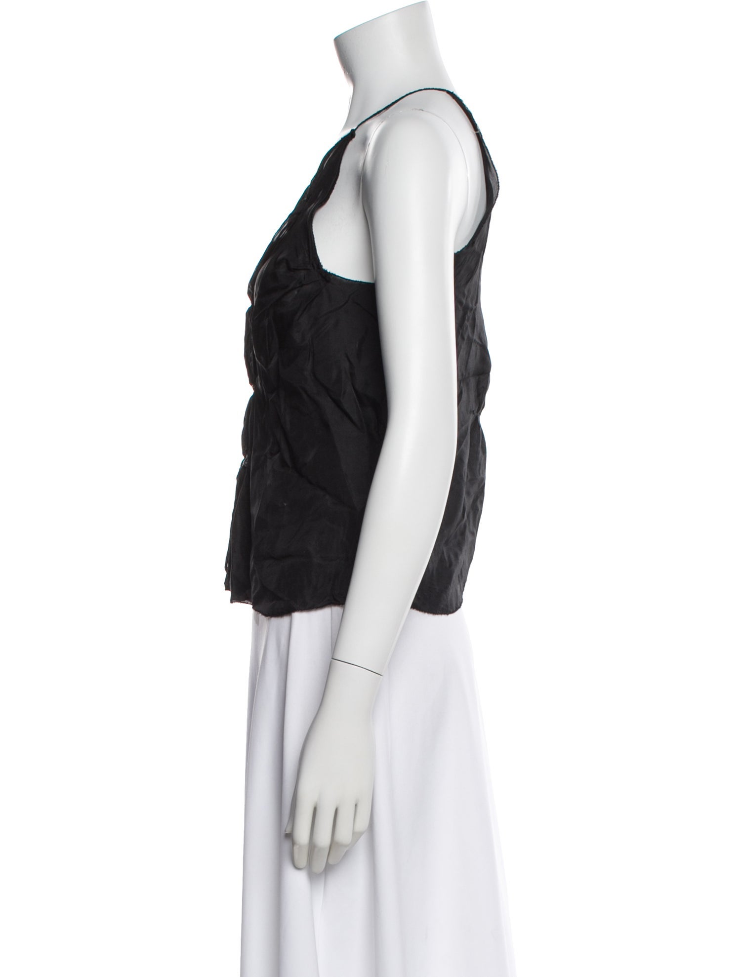 Hazel Brown Silk Halterneck Top