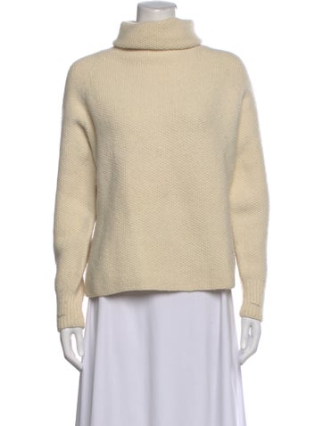 Pre-owned Hazel Brown Wool Turtleneck Sweater In Neutral