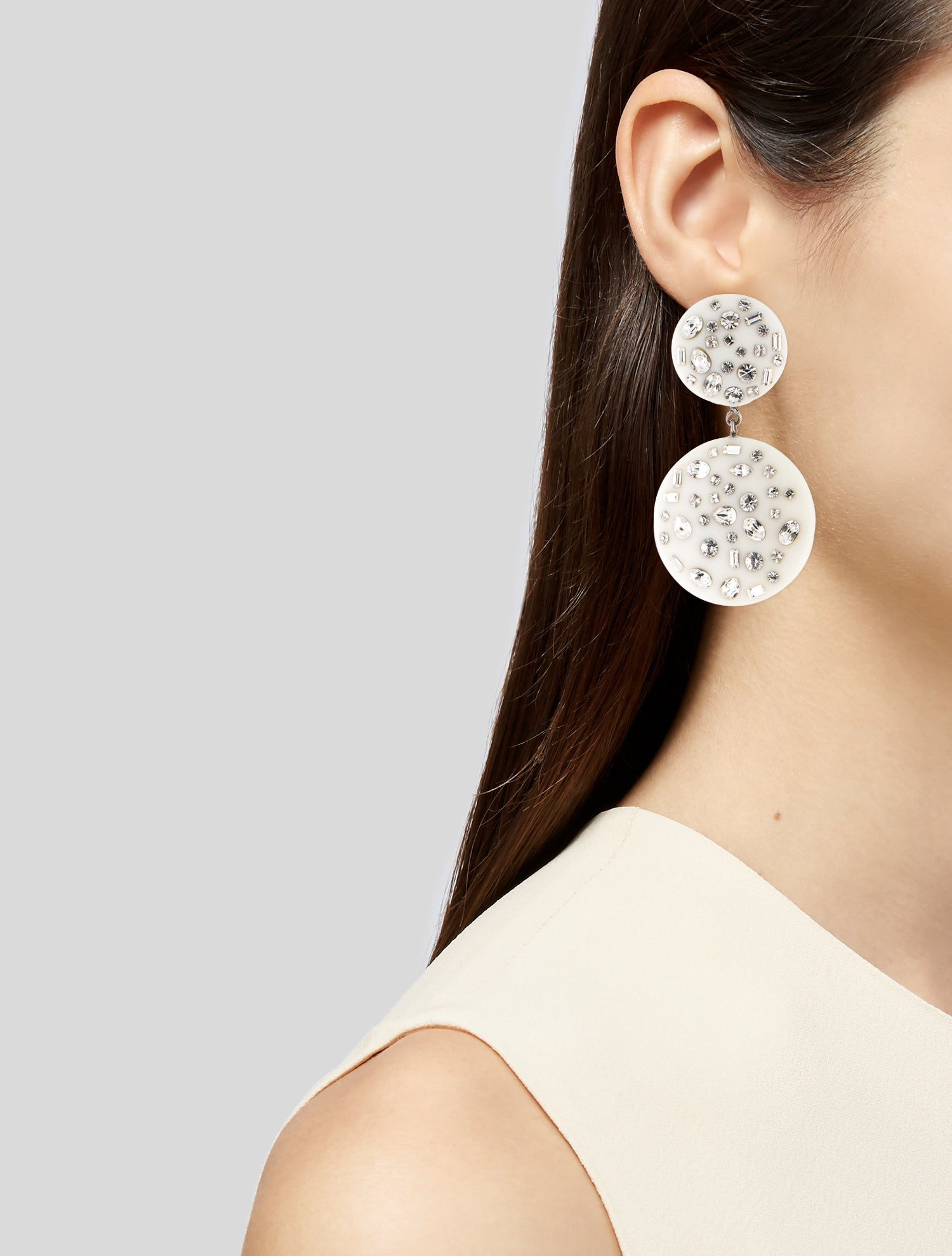 Dannijo Crystal & Resin Jessie Drop Earrings