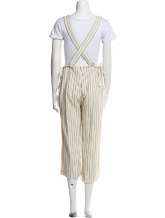 Dannijo Striped Square Neckline Jumpsuit