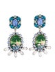 Dannijo Crystal Pete Flamingo Drop Earrings