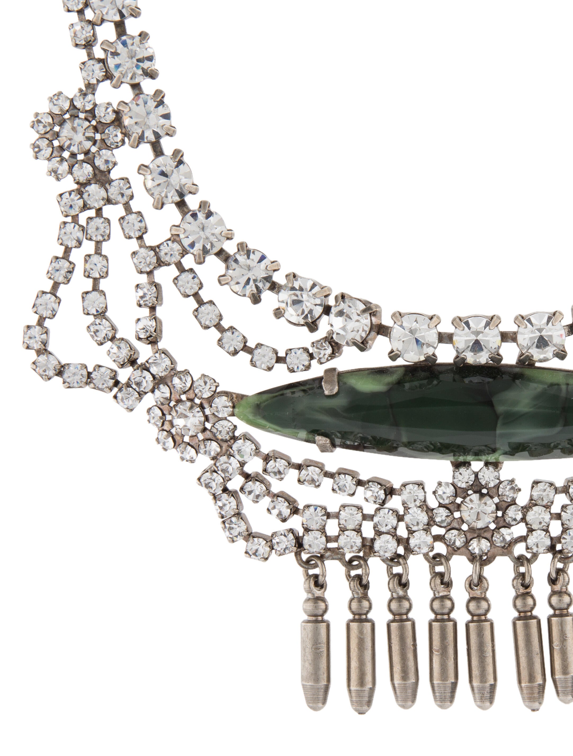 Dannijo Crystal & Resin Collar Necklace