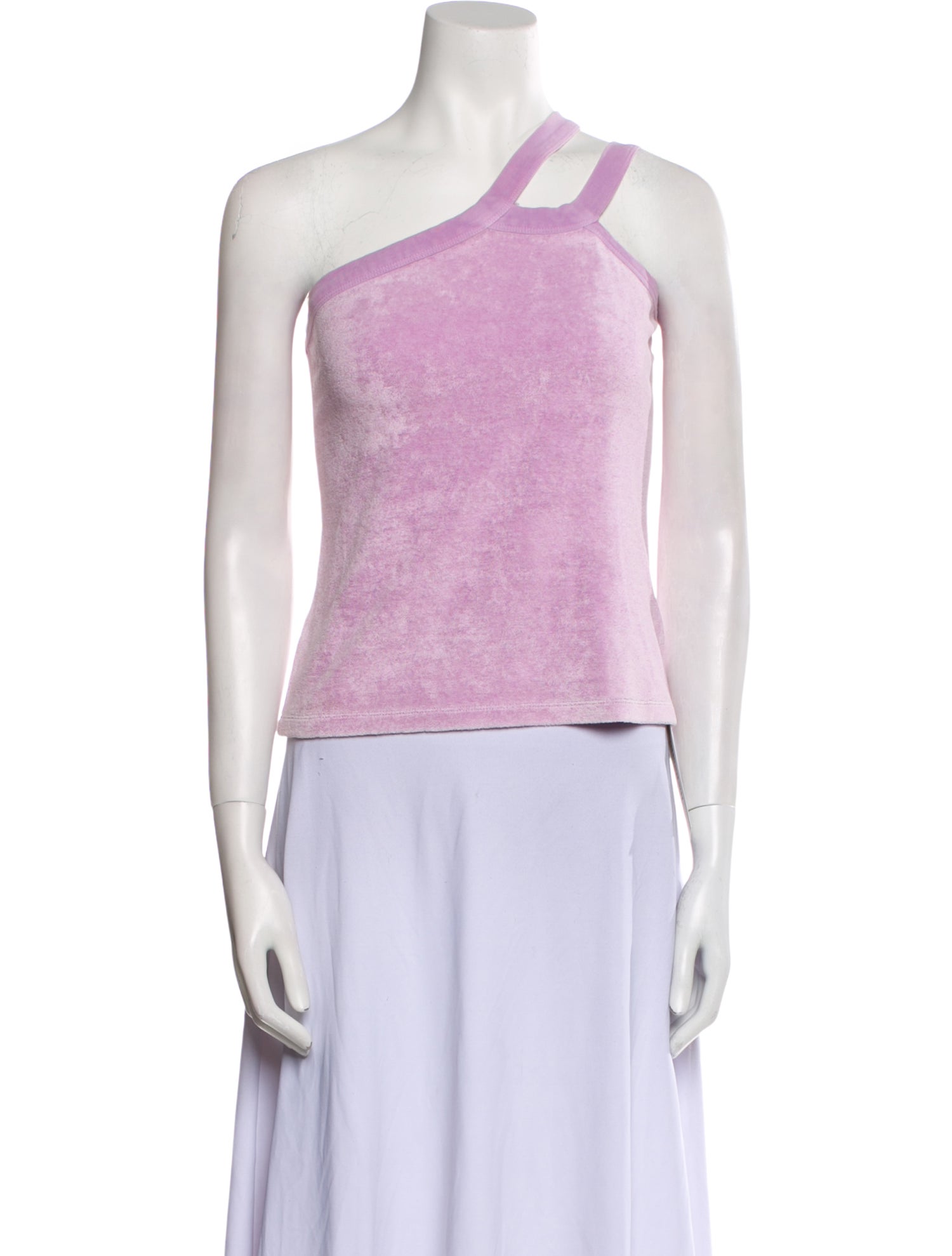 Dannijo One-Shoulder Sleeveless Crop Top