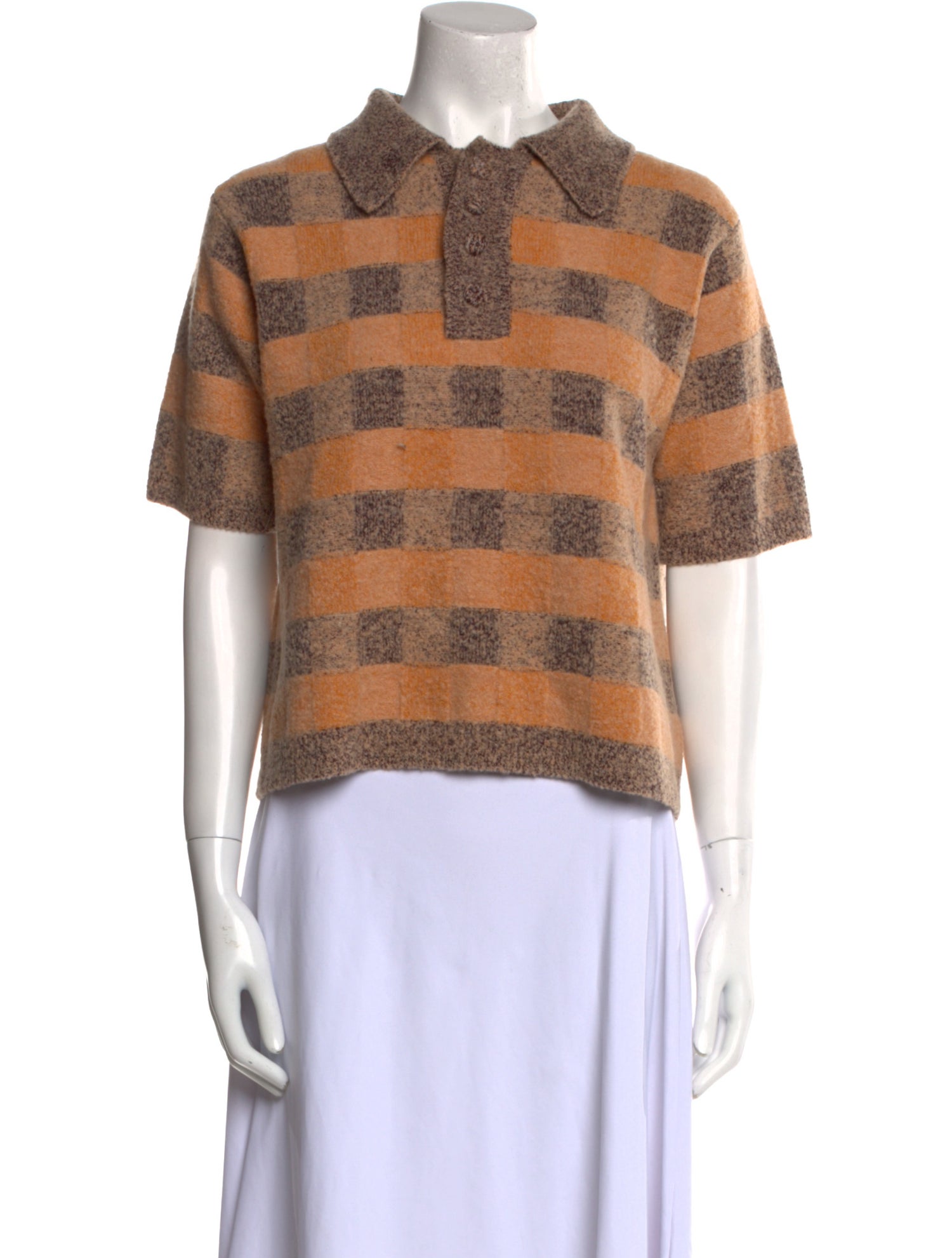 Dannijo Plaid Print Crew Neck Sweater