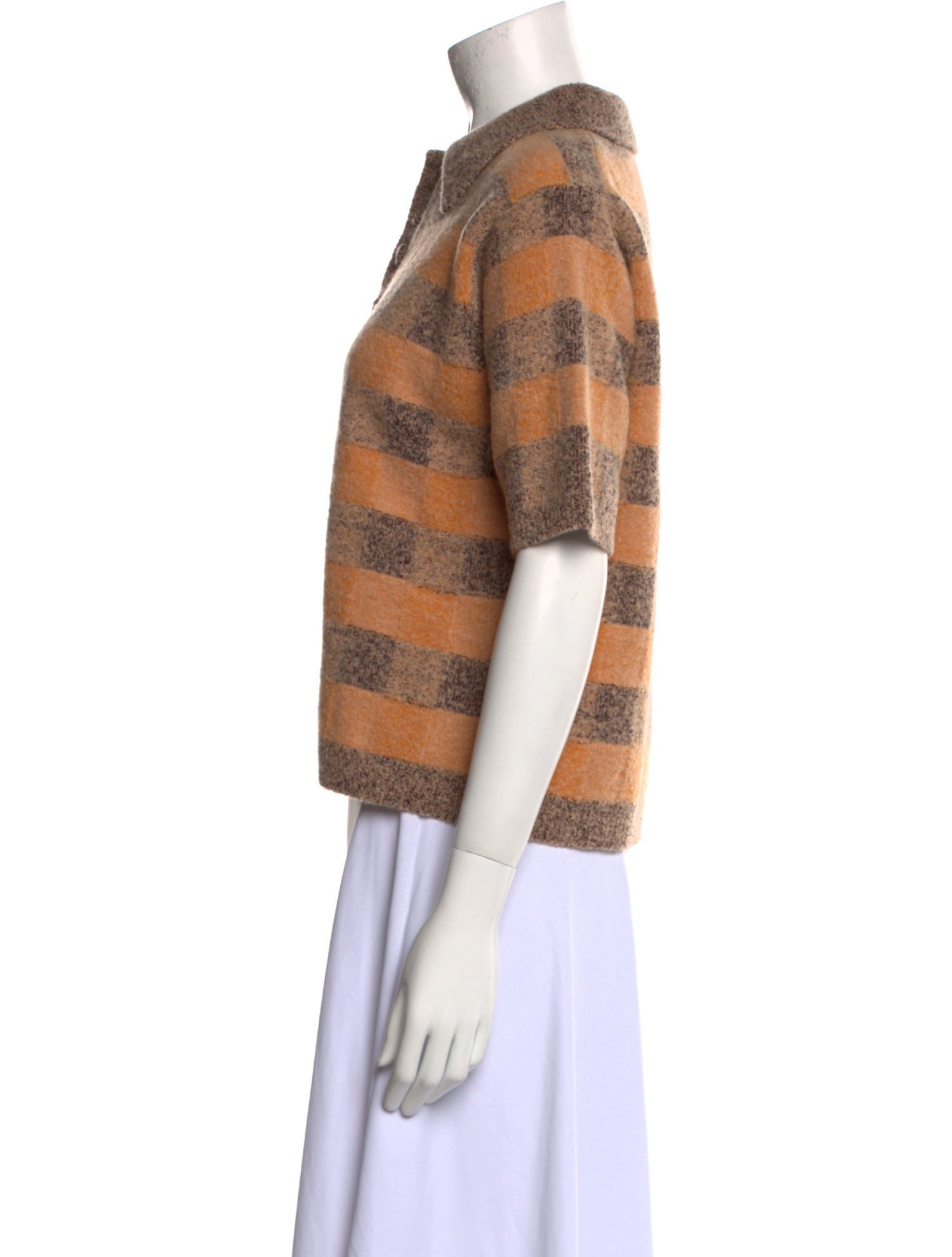 Dannijo Plaid Print Crew Neck Sweater