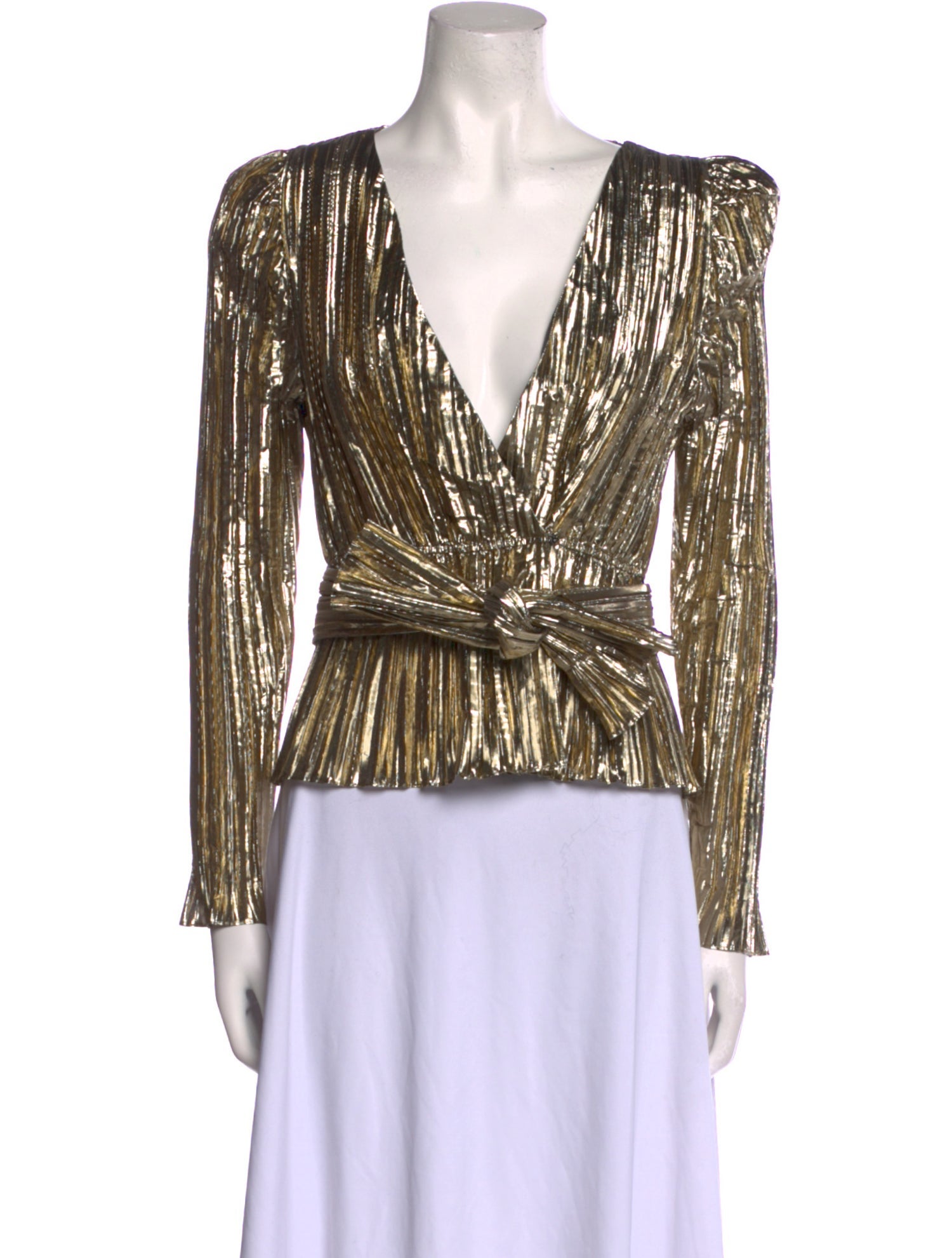 Dannijo Printed V-Neck Blouse w/ Tags