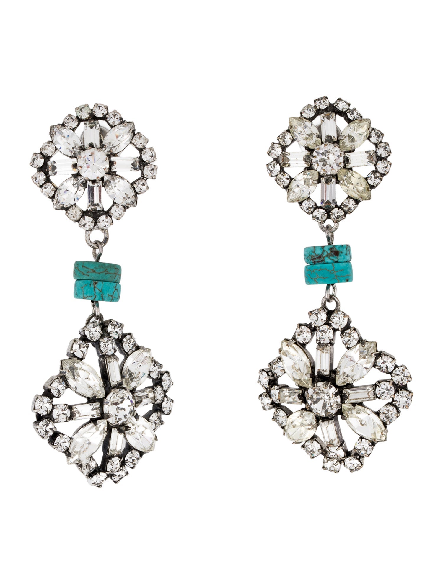 Dannijo Crystal Jaws Drop Earrings