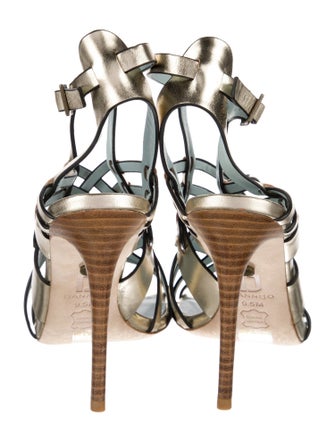 Dannijo Leather Cutout Accent Sandals