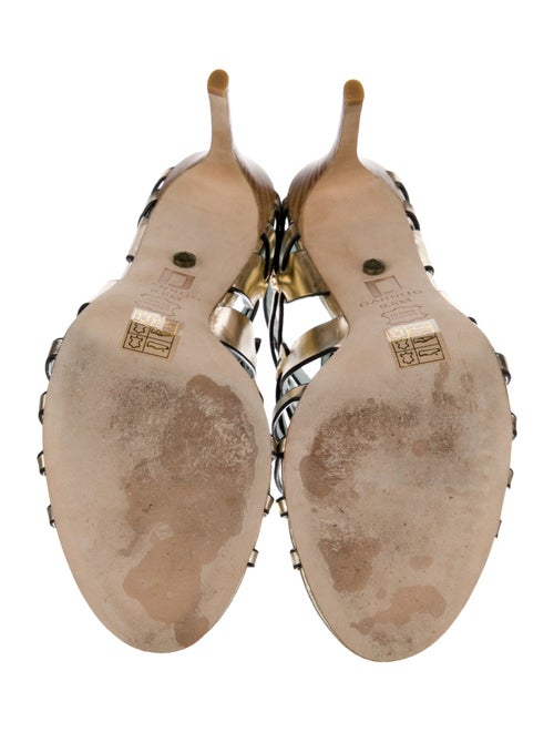 Dannijo Leather Cutout Accent Sandals