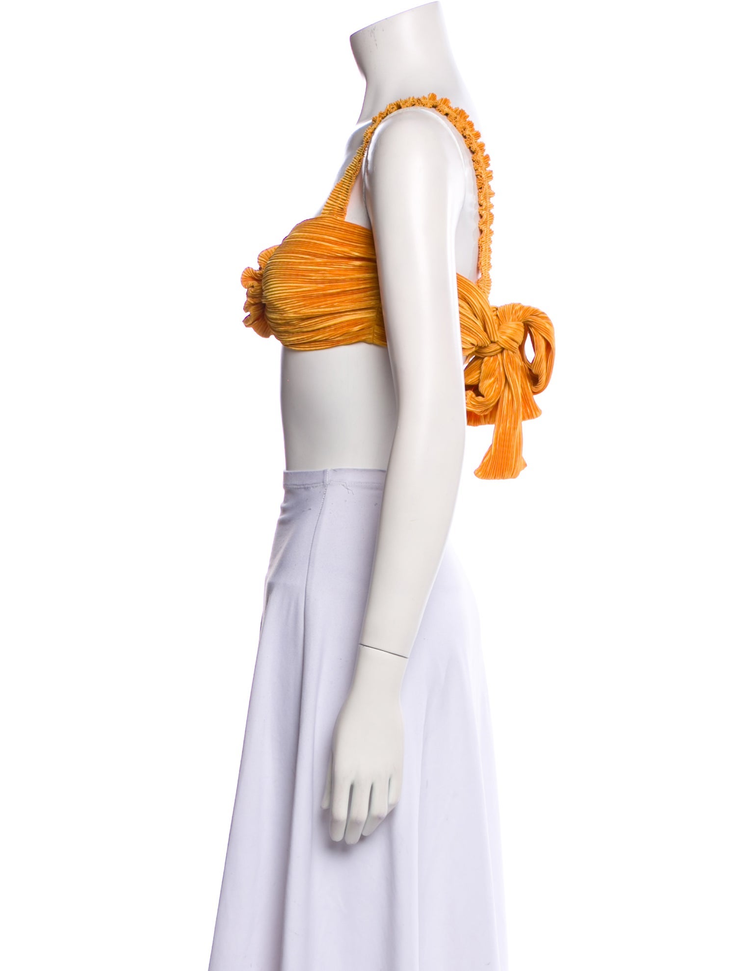 Dannijo Square Neckline Sleeveless Crop Top