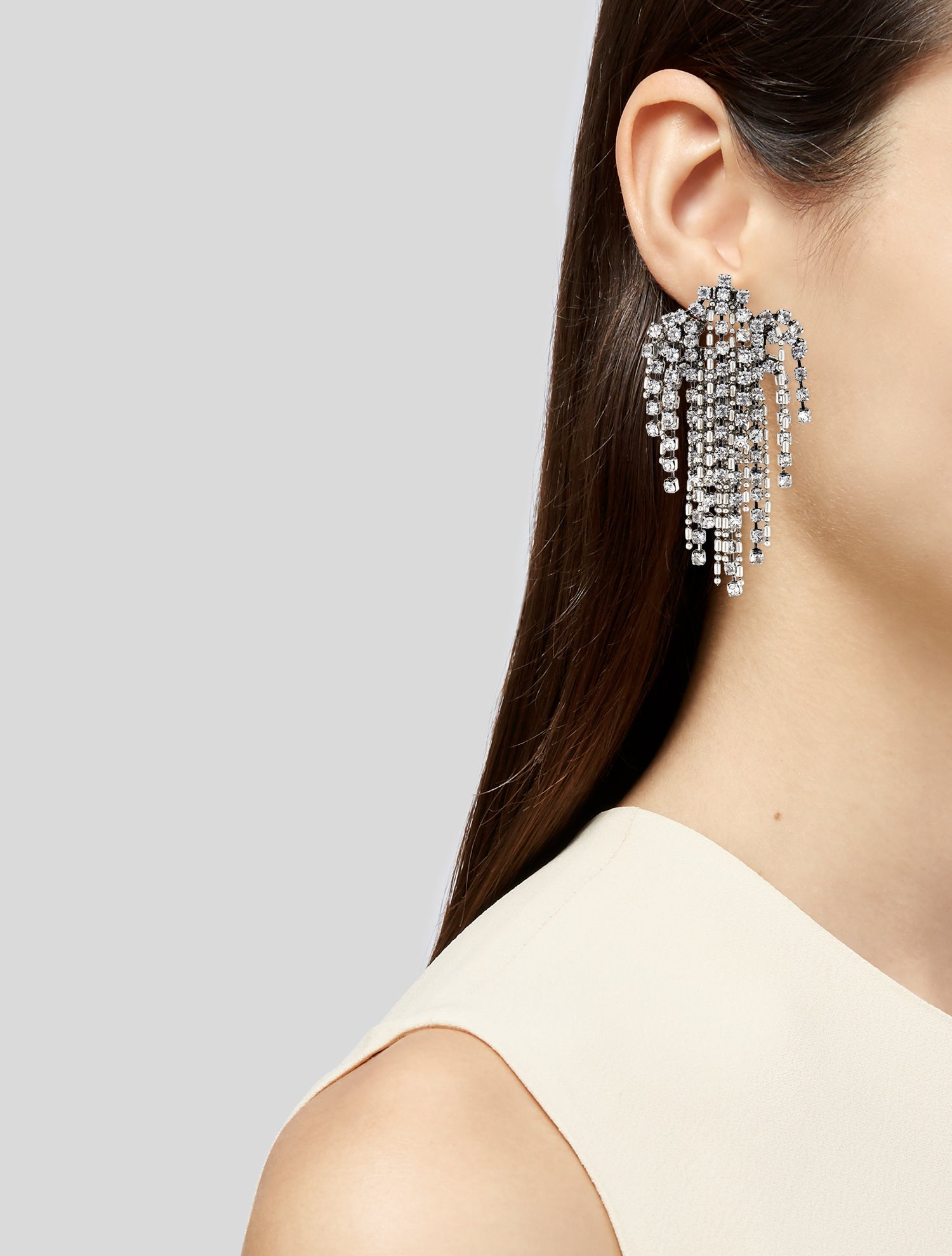 Dannijo Crystal Cecile Chandelier Earrings