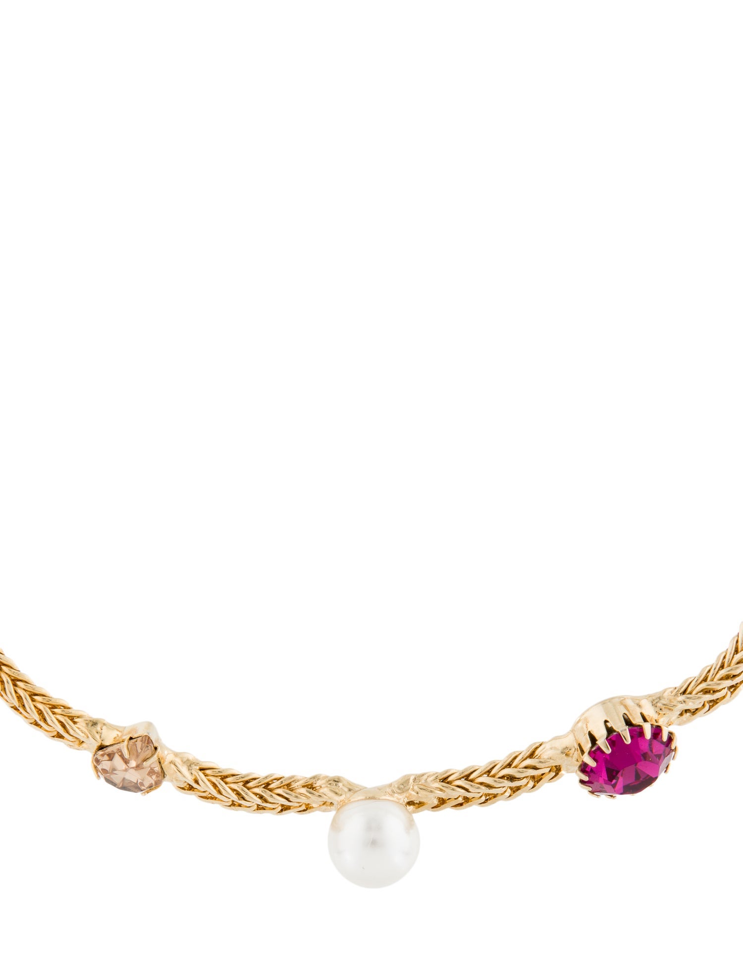 Dannijo Faux Pearl & Crystal Draven Necklace