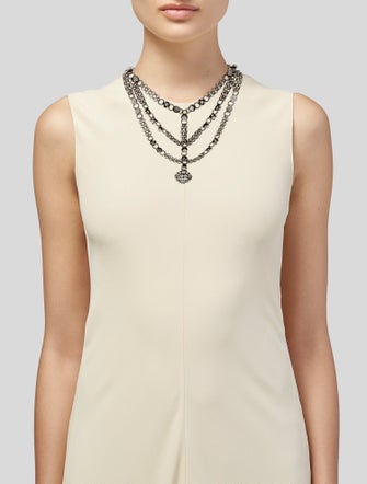 Dannijo Crystal Statement Collar Necklace