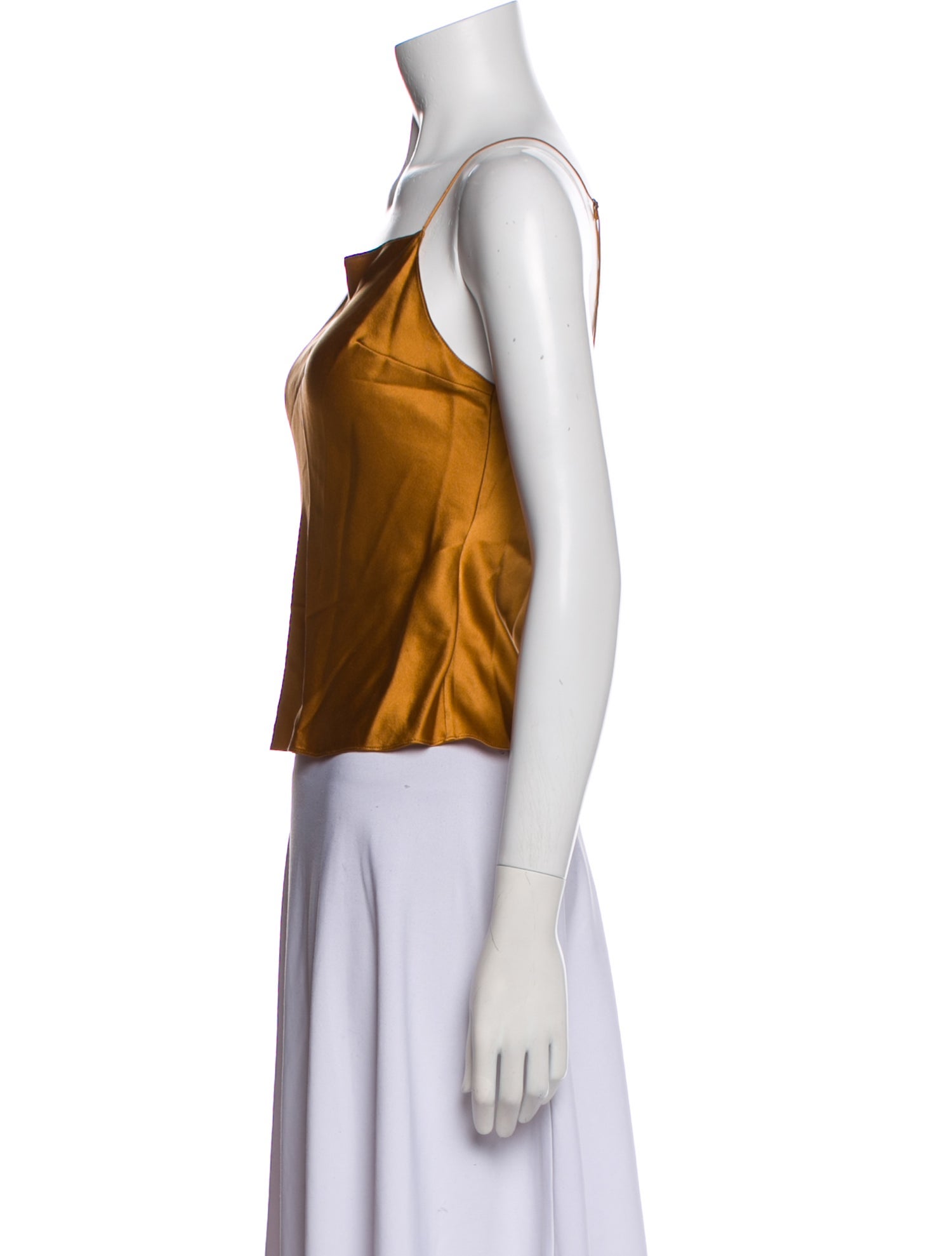 Dannijo Silk Square Neckline Crop Top