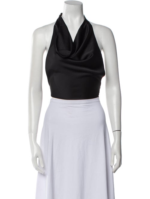 Dannijo Silk Halterneck Crop Top