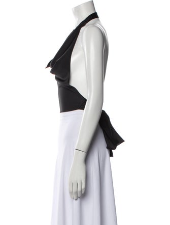 Dannijo Silk Halterneck Crop Top