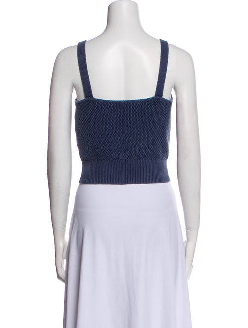 Dannijo Patterned Square Neckline Crop Top