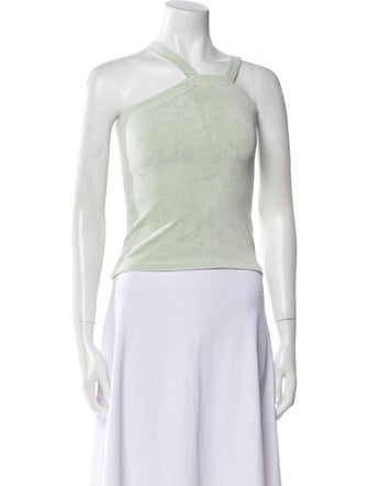 Dannijo One-Shoulder Sleeveless Crop Top