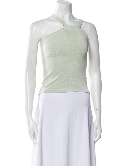 Dannijo One-Shoulder Sleeveless Crop Top