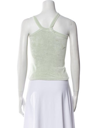 Dannijo One-Shoulder Sleeveless Crop Top