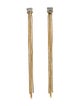 Dannijo Crystal Chain Tassel Drop Earrings
