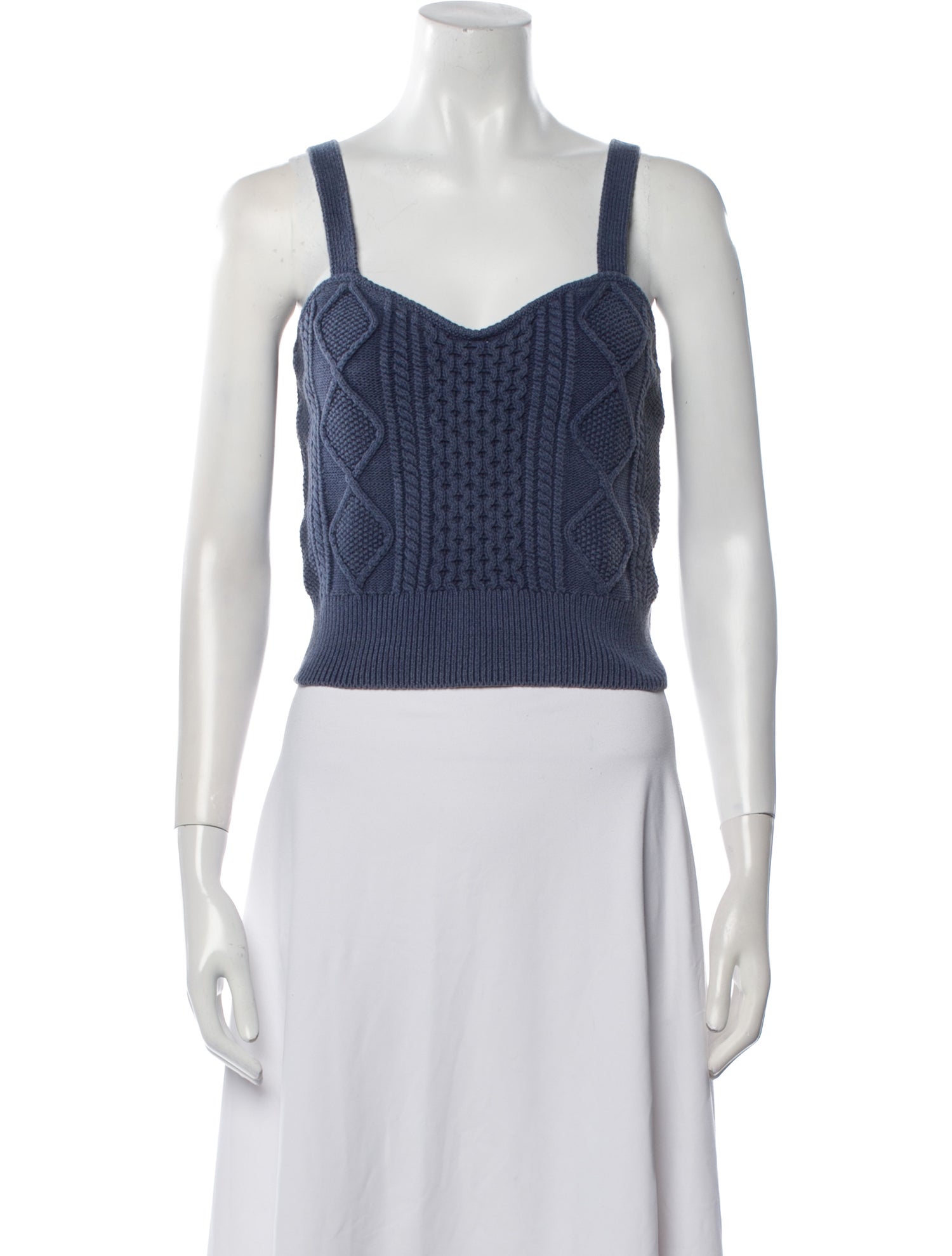 Dannijo Square Neckline Sleeveless Crop Top w/ Tags