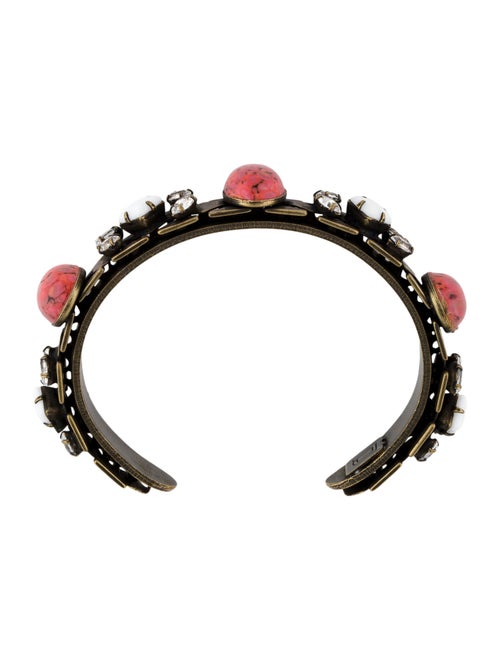 Dannijo Crystal & Resin Cuff Bracelet