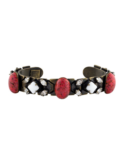 Dannijo Crystal & Resin Cuff Bracelet