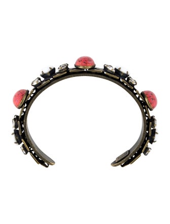 Dannijo Crystal & Resin Cuff Bracelet