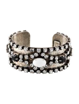 Dannijo Crystal Wide Cuff Bracelet