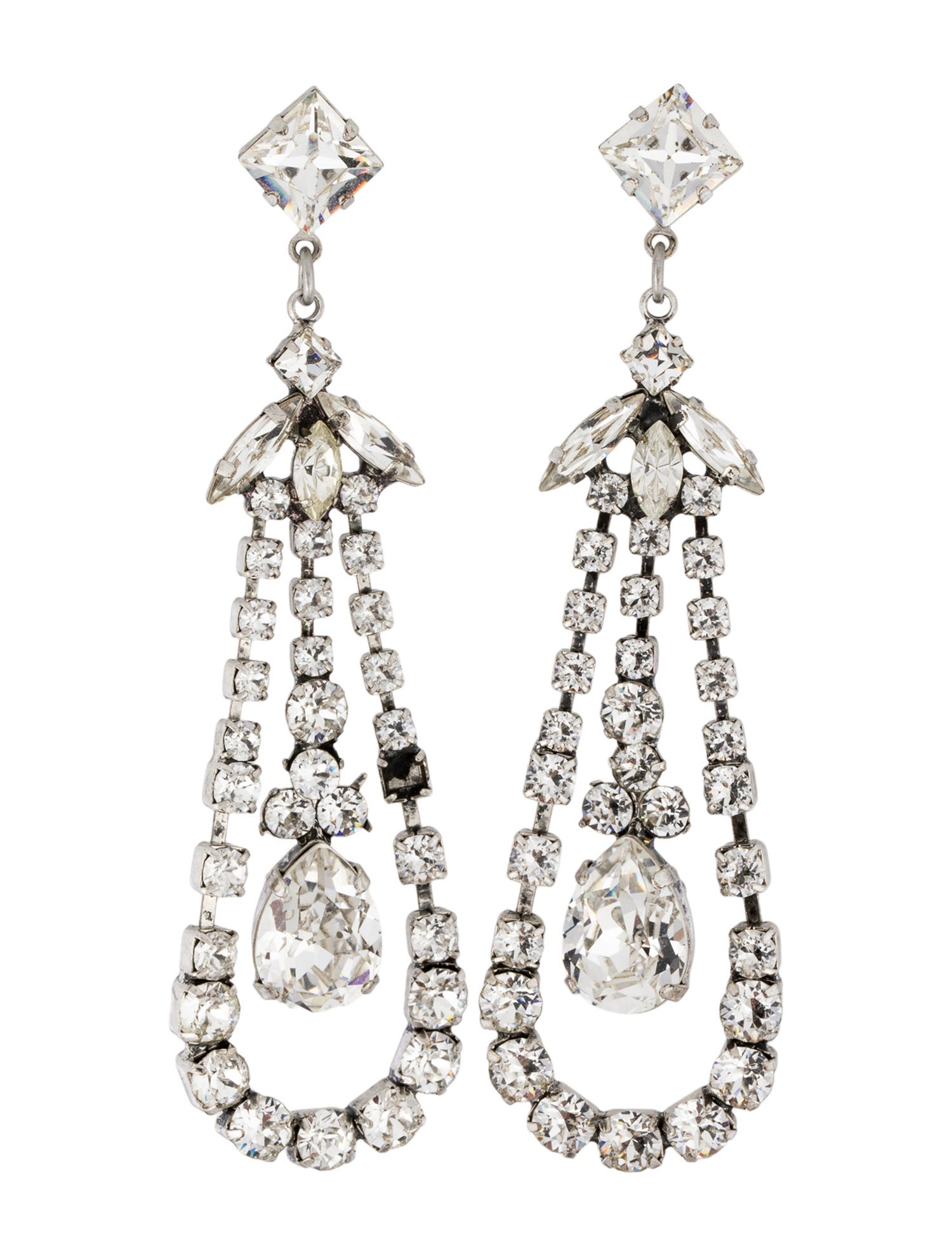 Dannijo Crystal Elena Drop Earrings