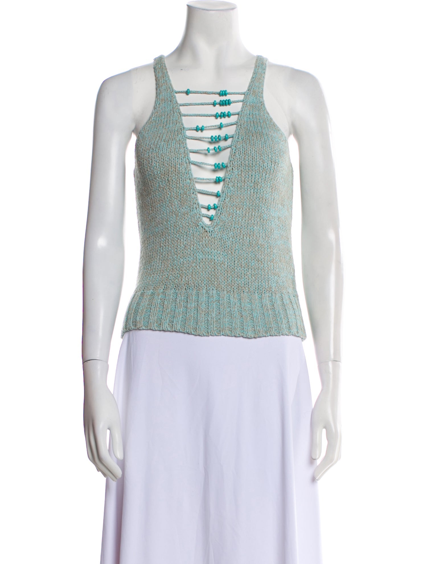 Dannijo Printed Square Neckline Top