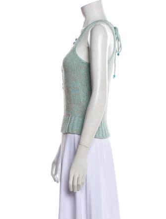 Dannijo Printed Square Neckline Top