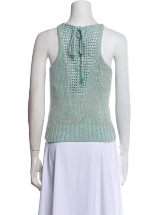 Dannijo Printed Square Neckline Top