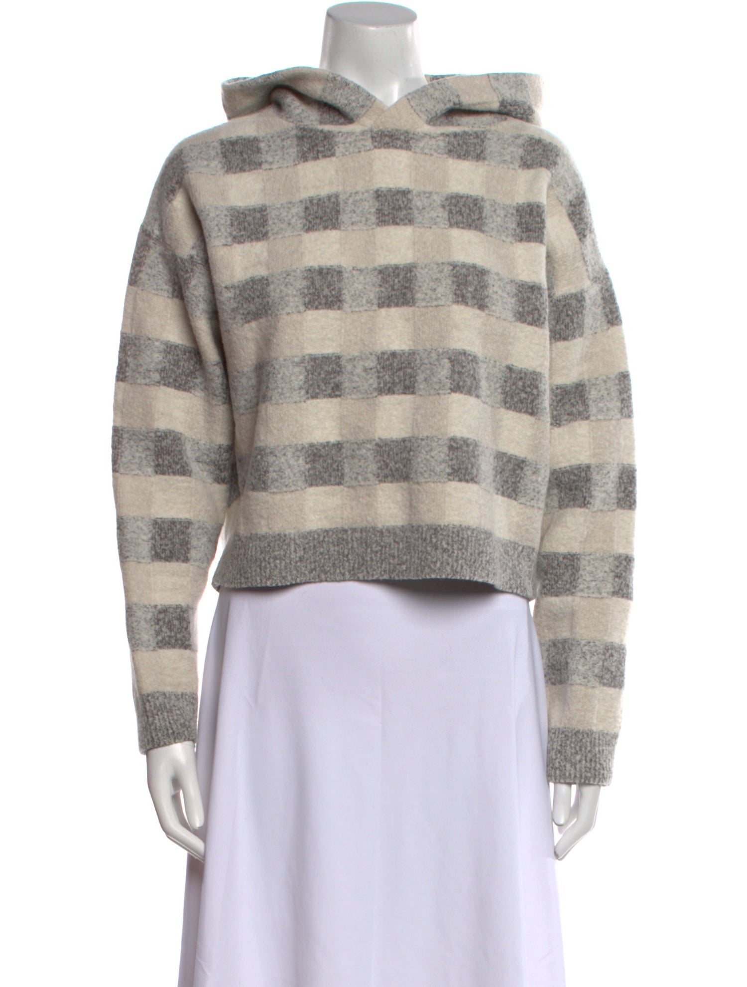 Dannijo Nylon Plaid Print Sweater