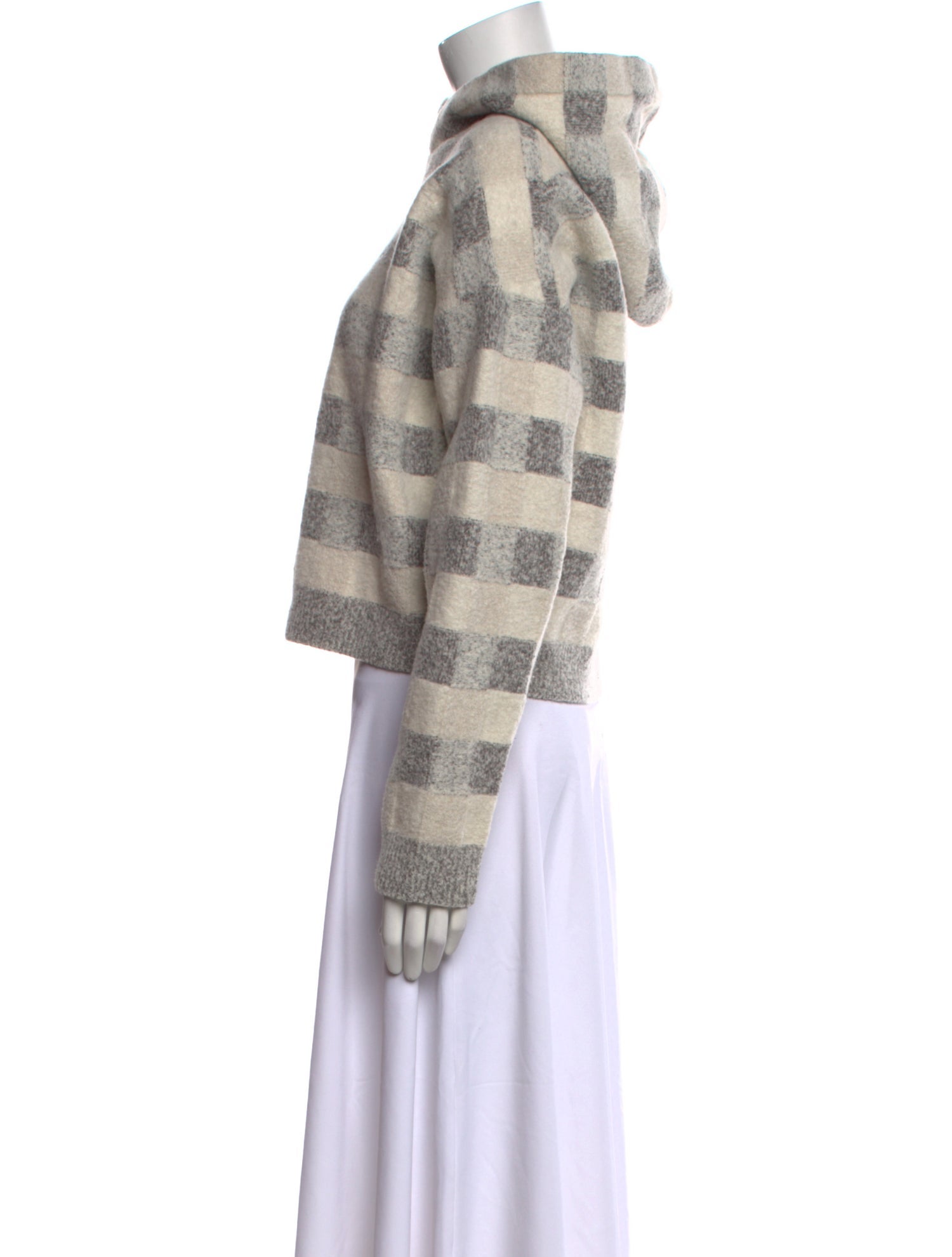 Dannijo Nylon Plaid Print Sweater