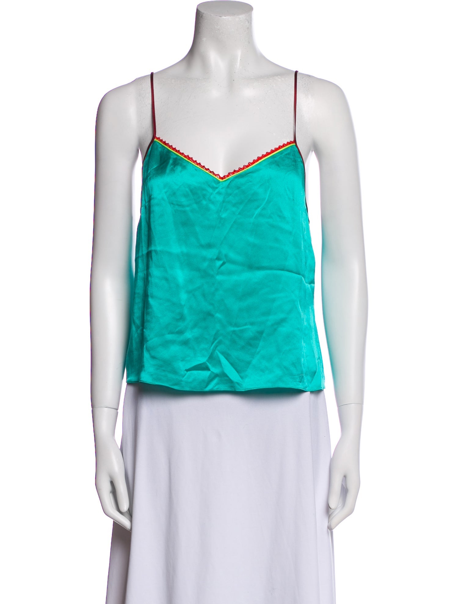 Dannijo Silk V-Neck Top