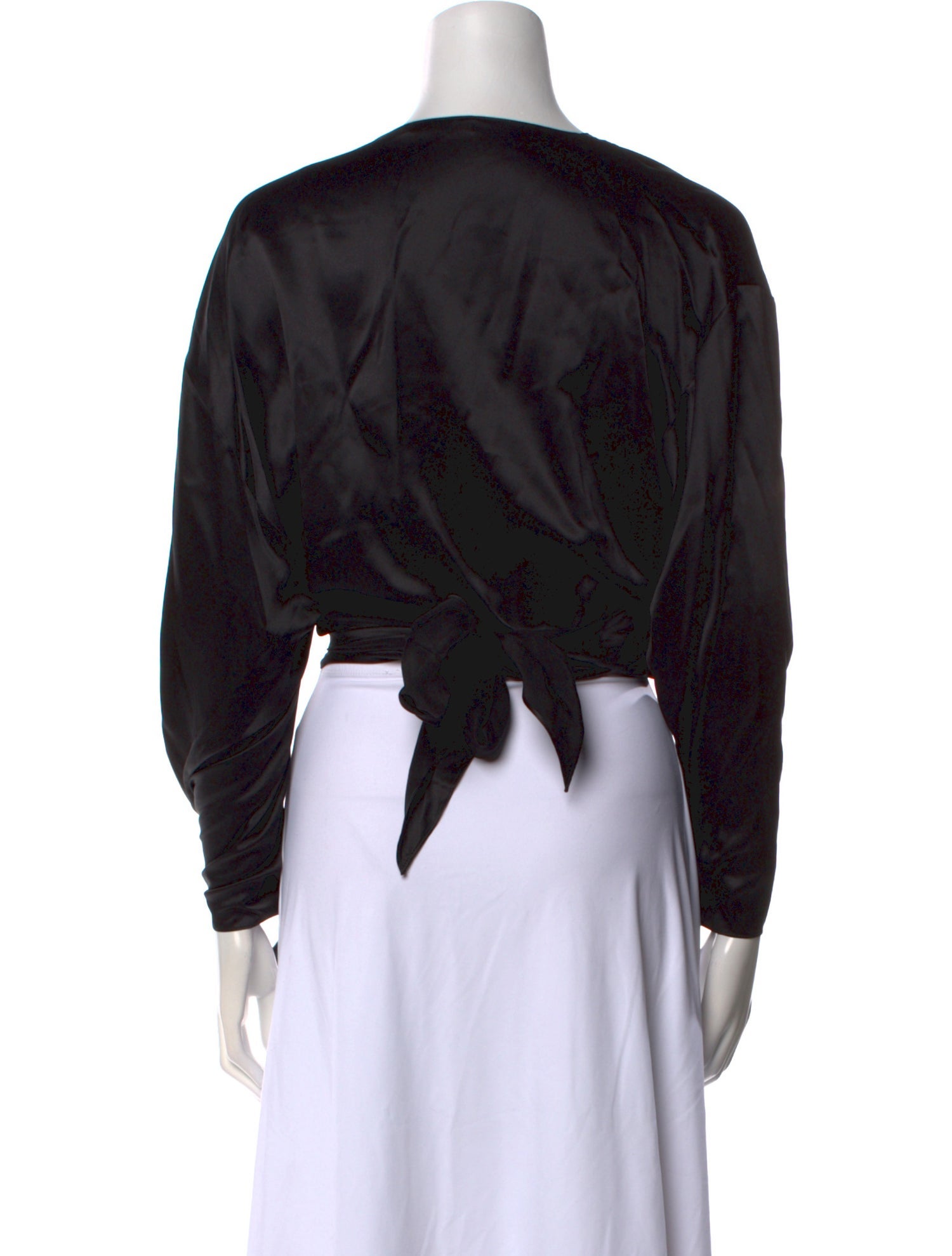 Dannijo Silk V-Neck Crop Top