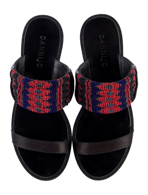 Dannijo Leather Printed Slides
