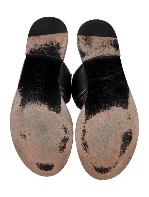 Dannijo Leather Printed Slides