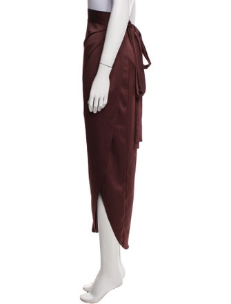 Dannijo Pleated Accents Midi Length Skirt