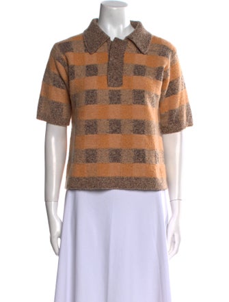 Dannijo Wool Plaid Print Sweater