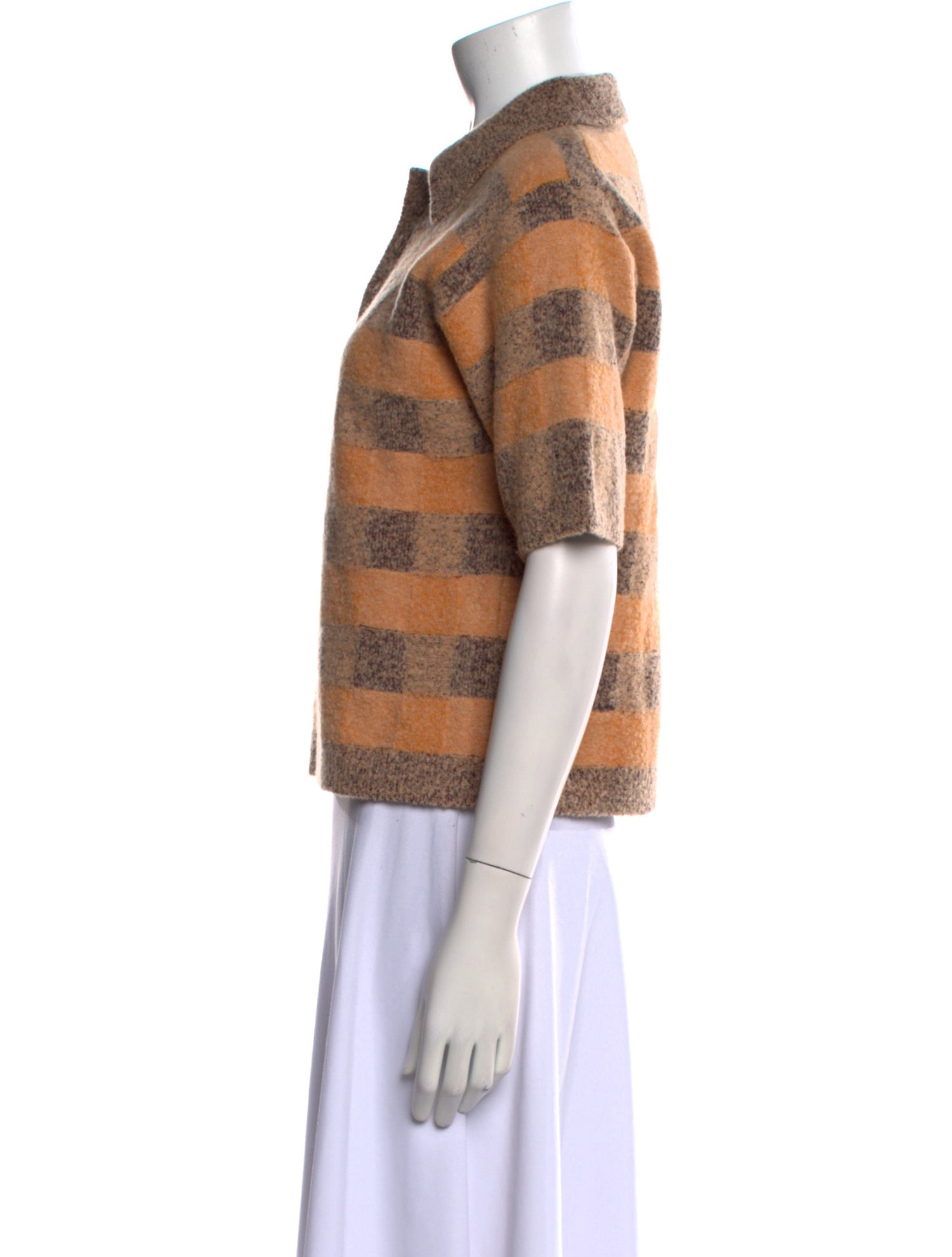 Dannijo Wool Plaid Print Sweater