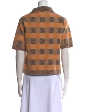 Dannijo Wool Plaid Print Sweater