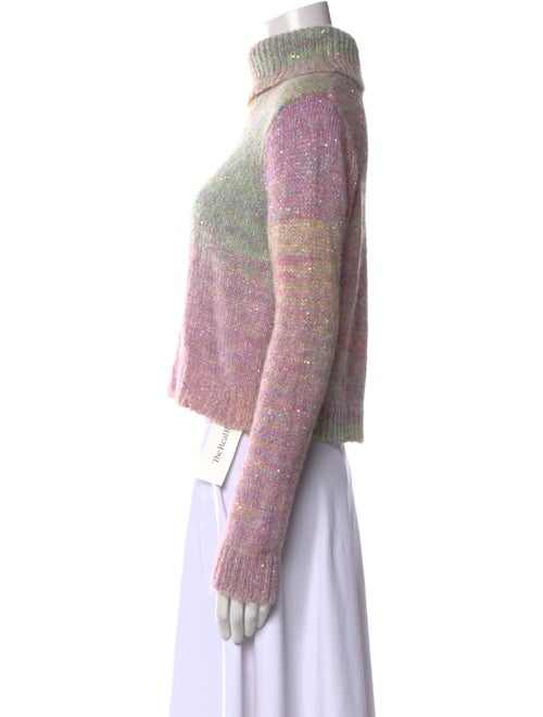 Dannijo Tie-Dye Print Turtleneck Sweater