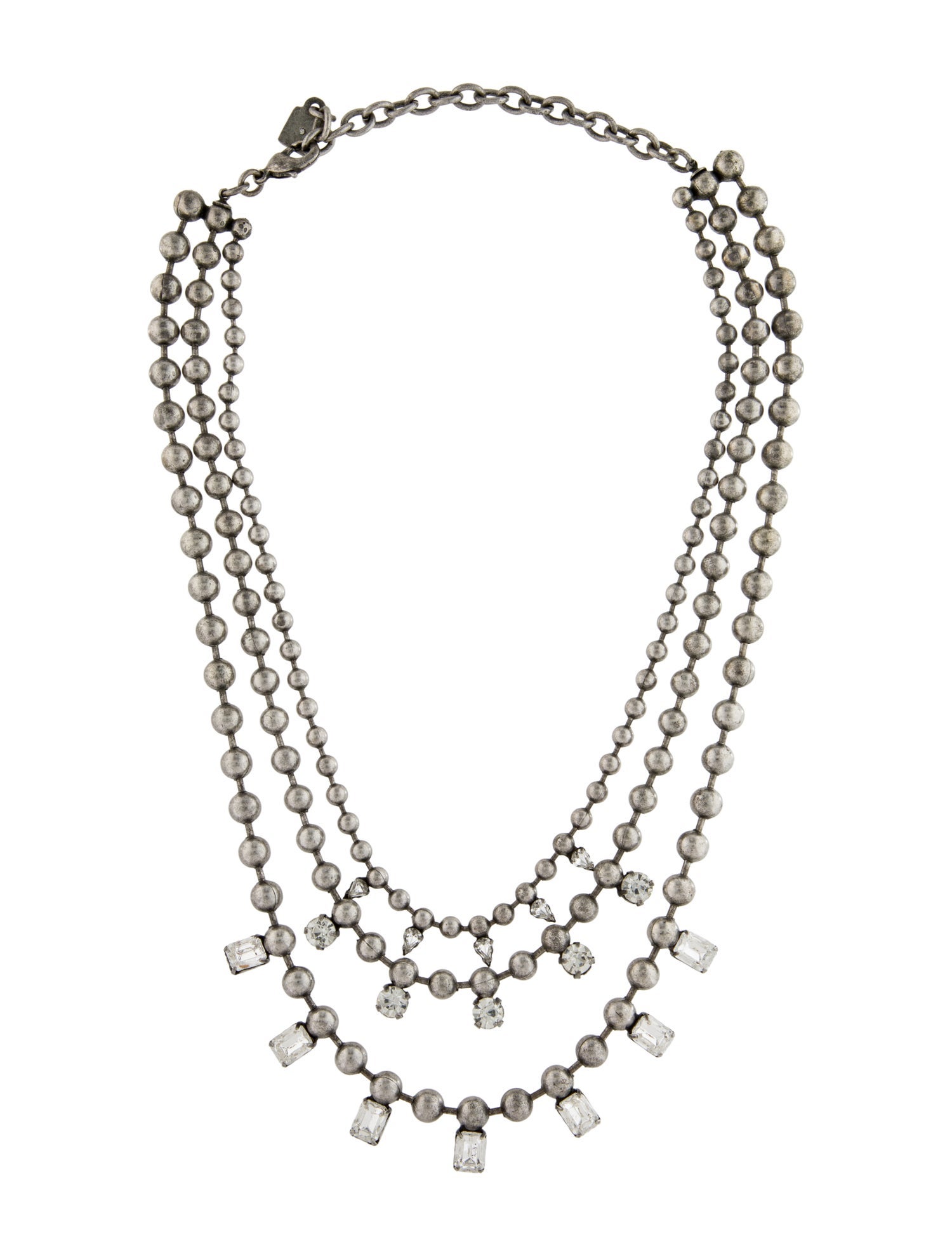 Dannijo Crystal Beaded Multistrand Necklace