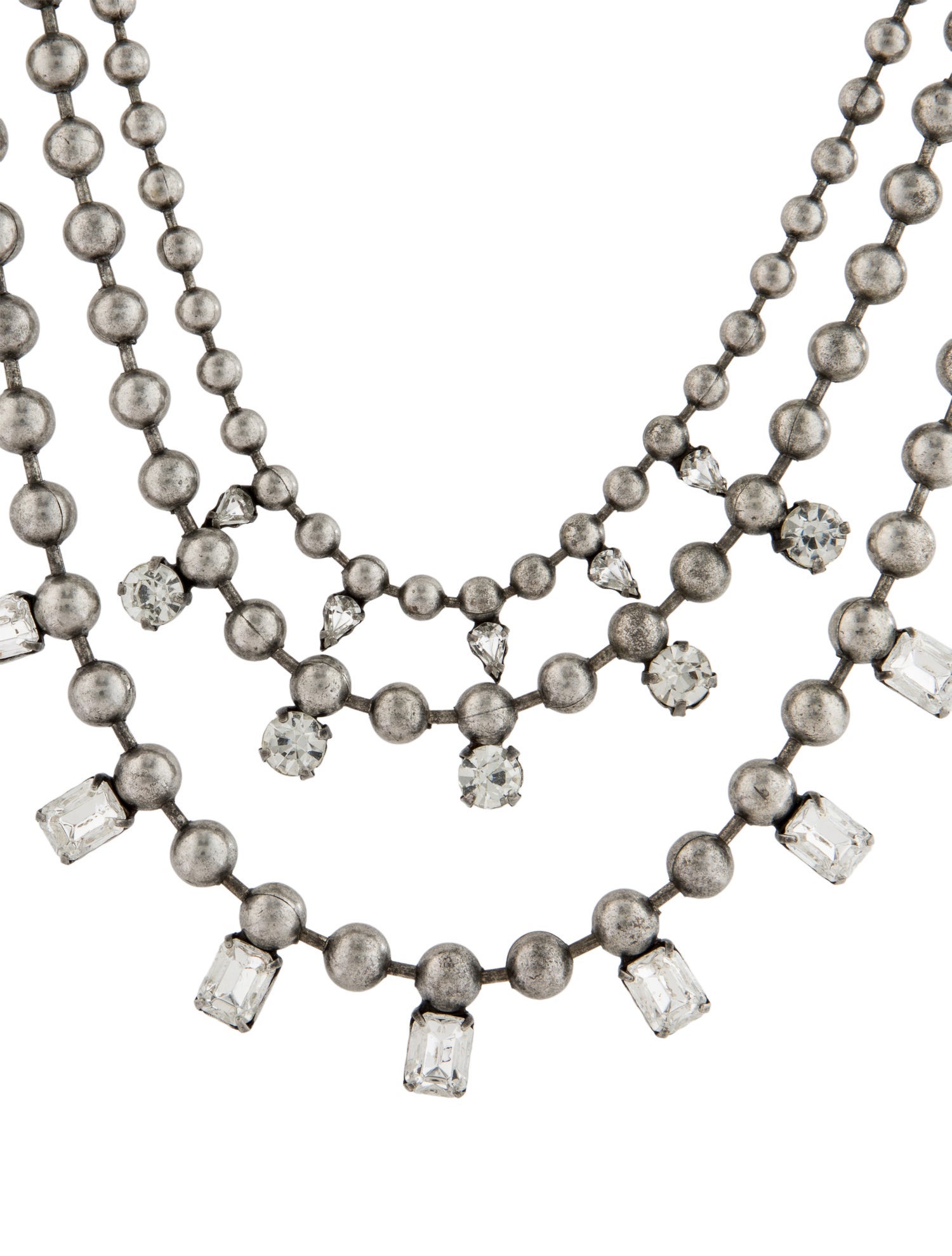 Dannijo Crystal Beaded Multistrand Necklace