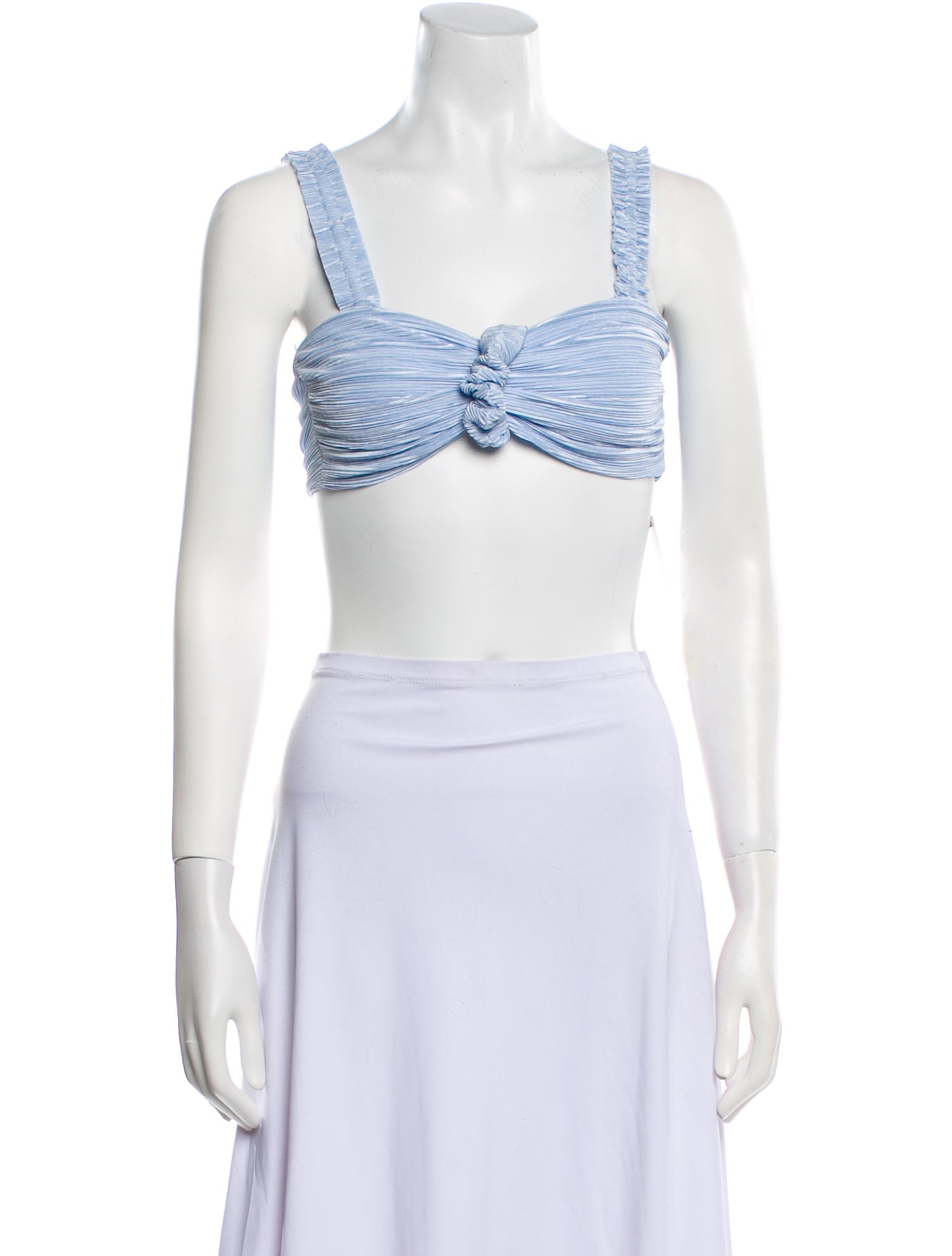 Dannijo Square Neckline Sleeveless Crop Top