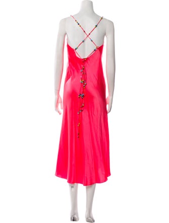 Dannijo Silk Midi Length Dress