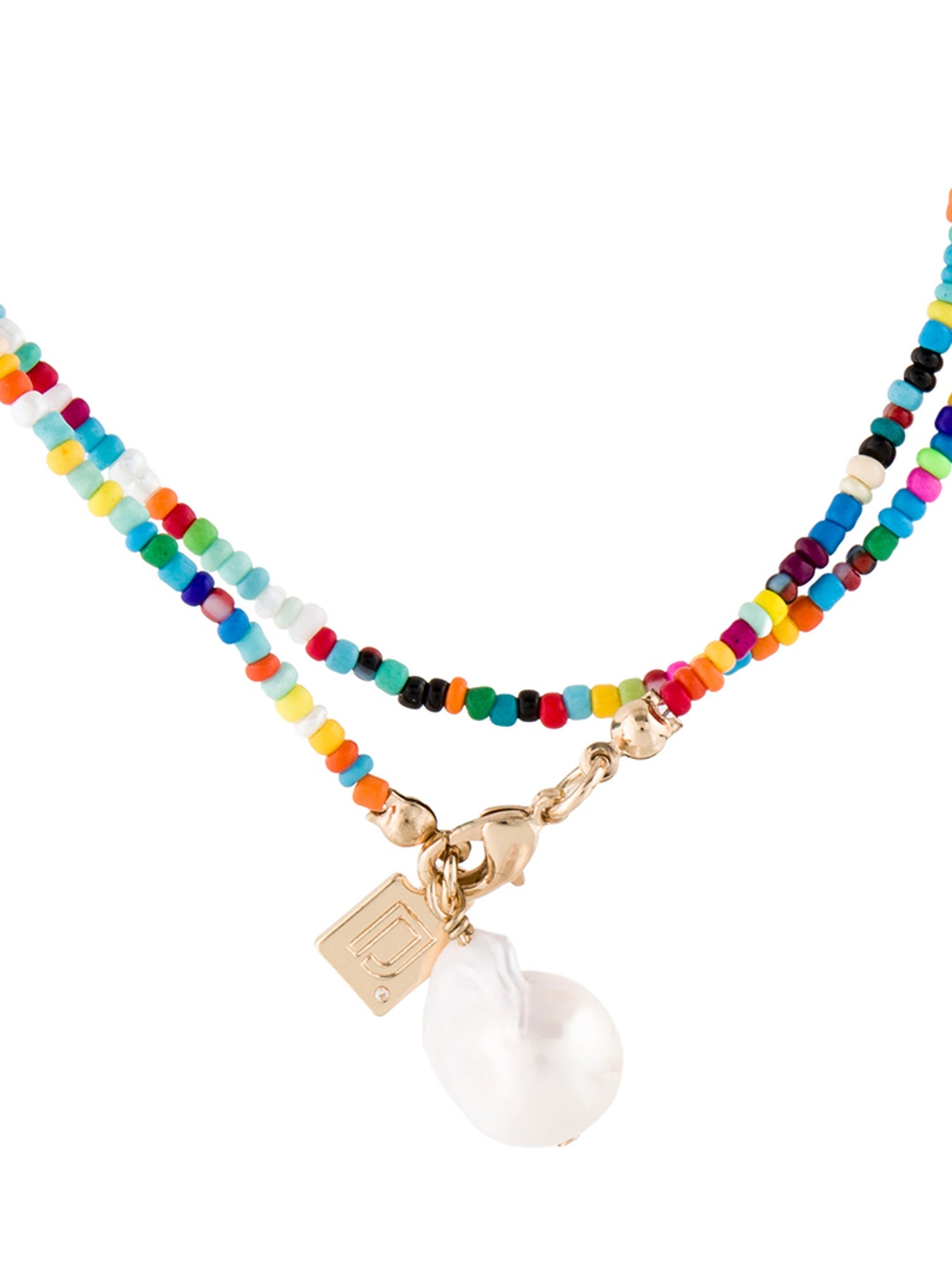 Dannijo Pearl and Bead Multistrand Necklace